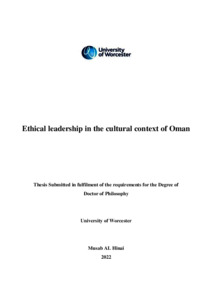 ethical leadership thesis